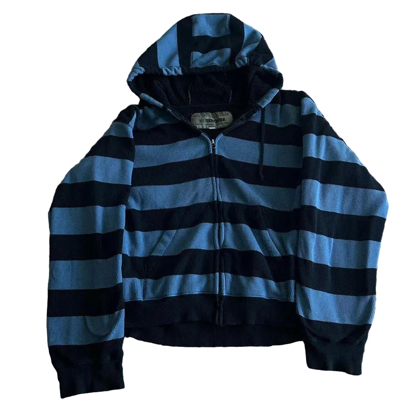 Blue Venom Grunge Hoodie