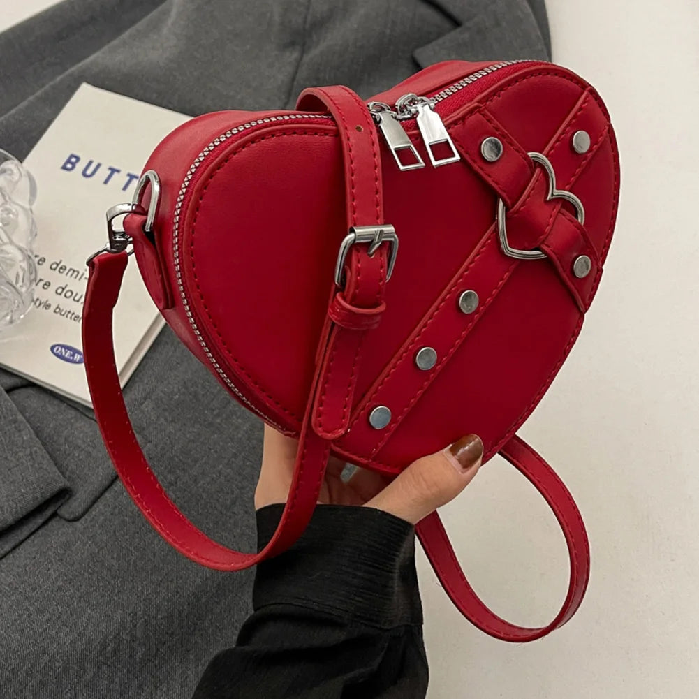 Punk Love Studded Shoulder Bag