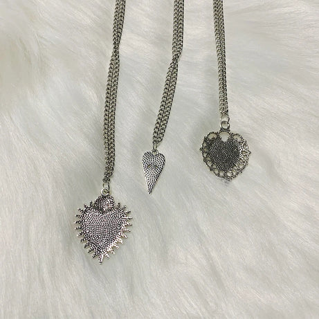 Mystic Heart Pendant Layered Necklaces