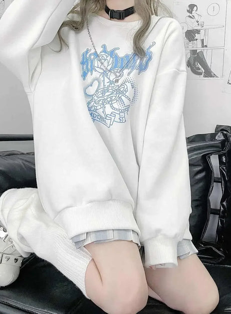 Badgirl Graphic Oversized Sweatshirt
