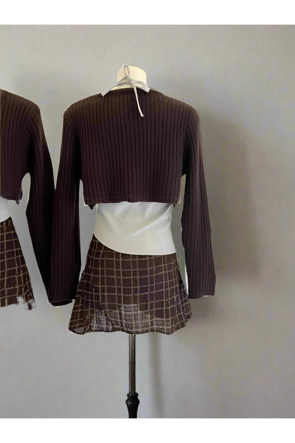 Asymmetrical Layered Knit Set