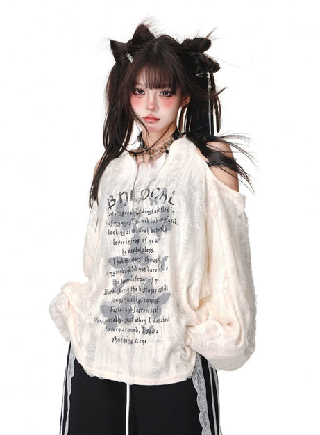 Shredded Butterfly Grunge Top