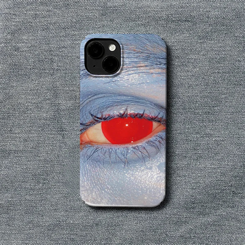 Red Eye Close-Up iPhone Case