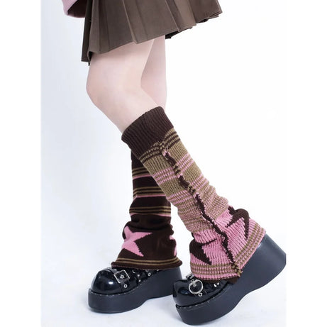 Retro Grunge Knit Leg Warmers