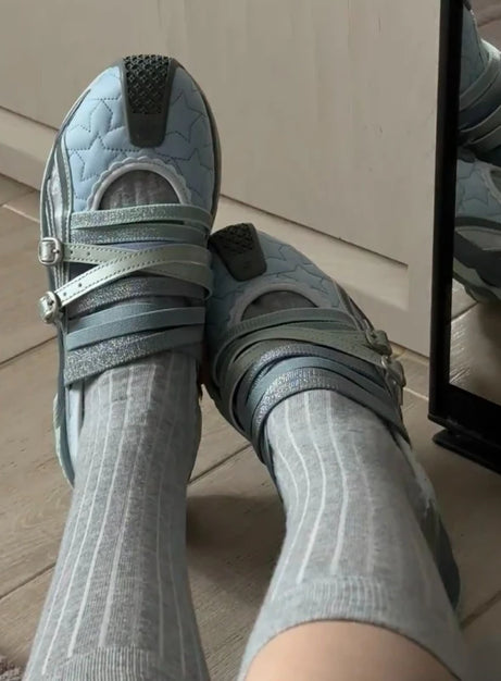 Cyber Noir Reflective Sneakers