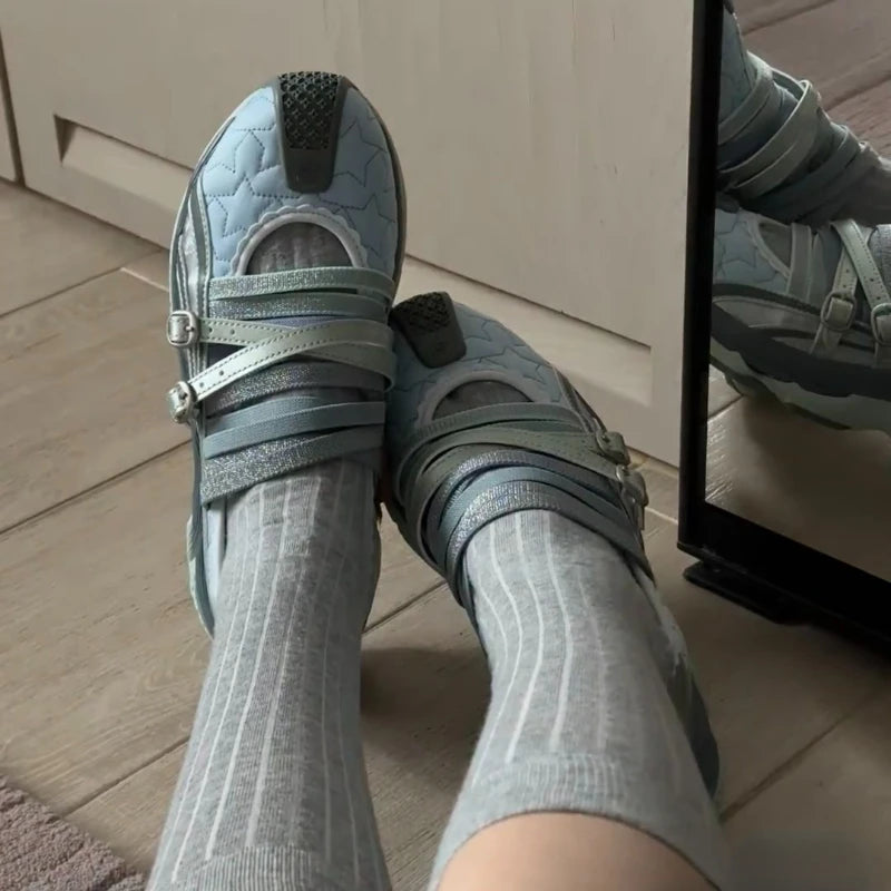 Cyber Noir Reflective Sneakers