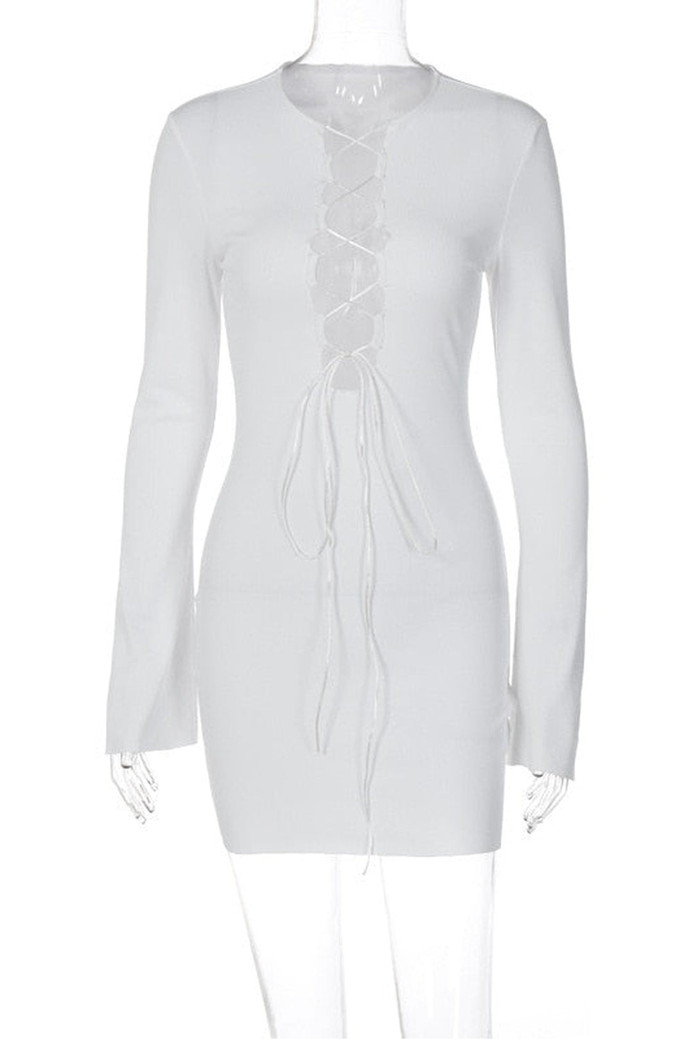 Y2k Baddie Bandage Black Mini Dress