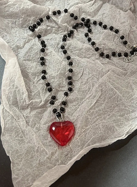 Dark Charm Layered Necklace Set