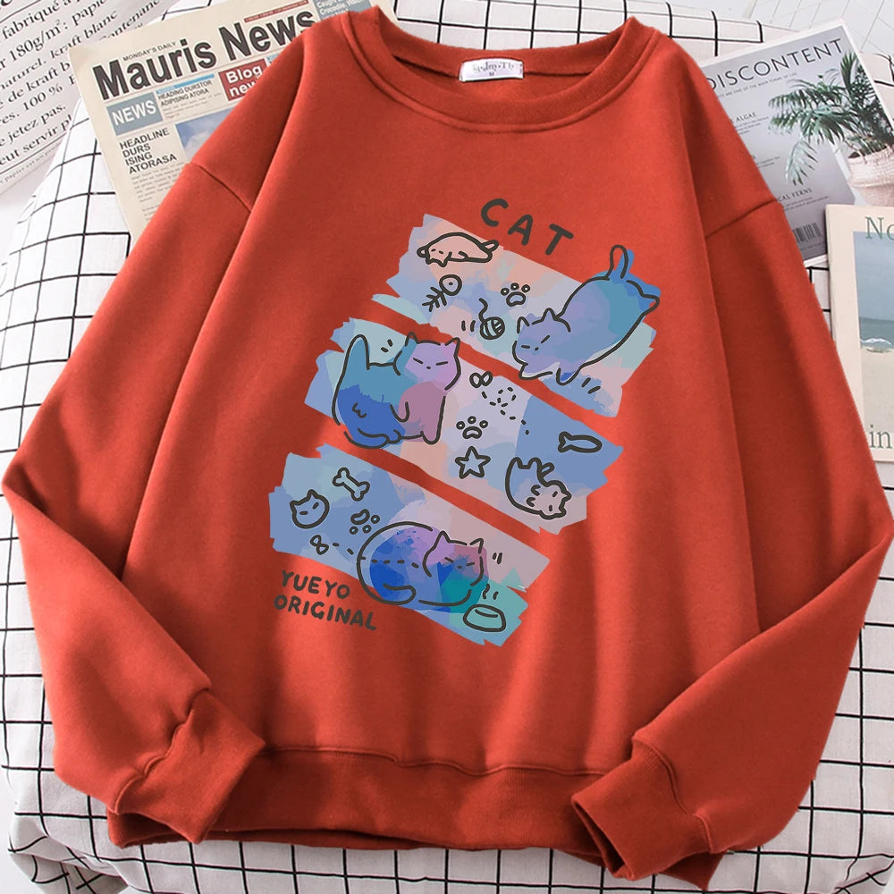 Pastel Meow Mix Sweatshirt