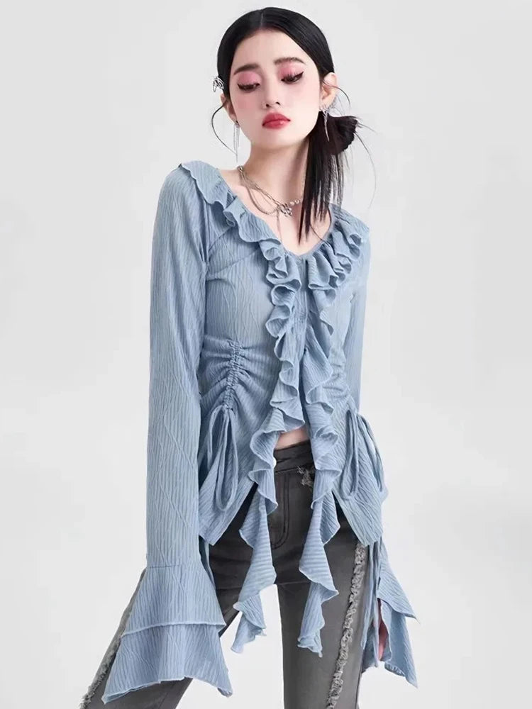 Dream Flare Ruffle Blouse