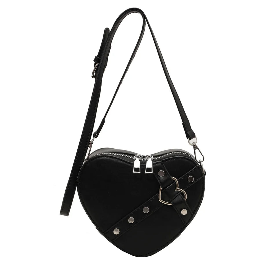 Punk Love Studded Shoulder Bag