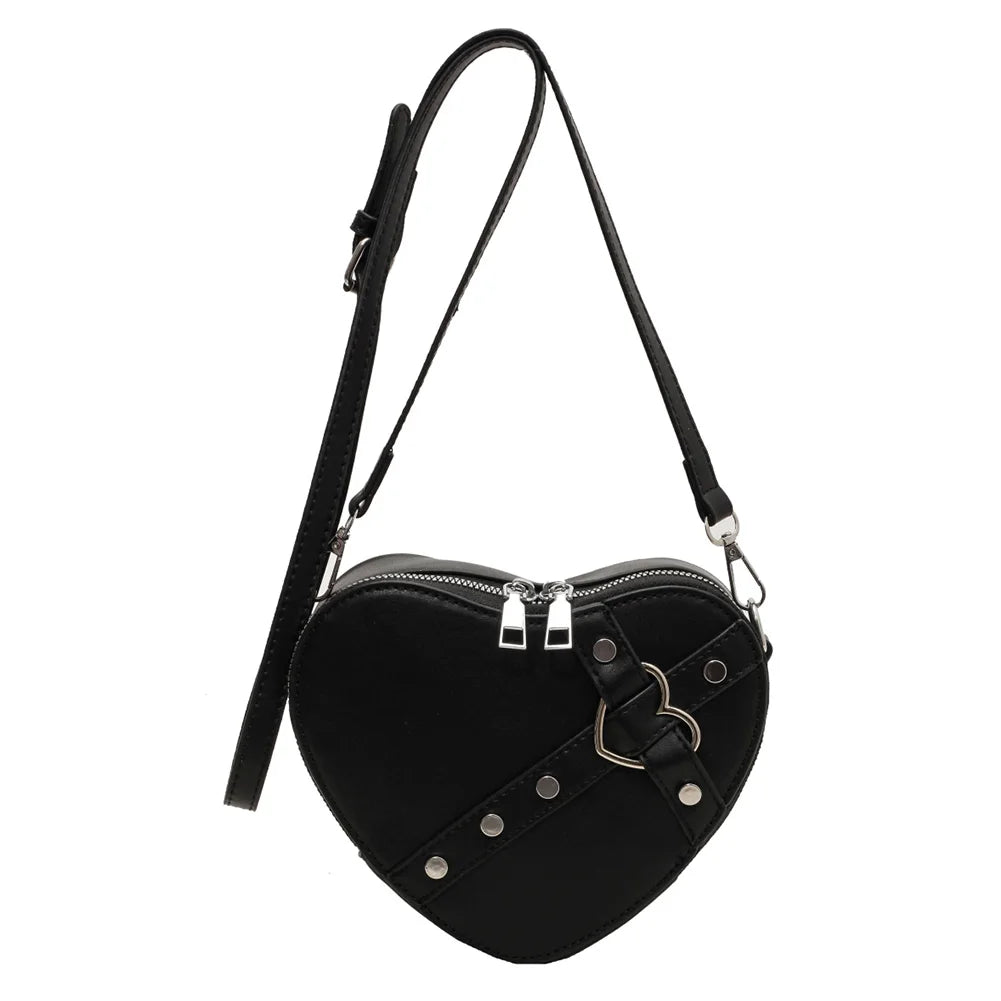 Punk Love Studded Shoulder Bag