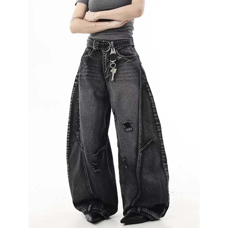 Y2K Black Graffiti  Jeans