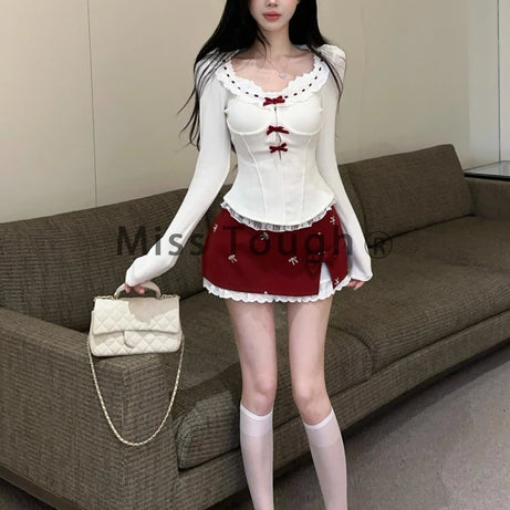 Sweetheart Ribbon Lace Set