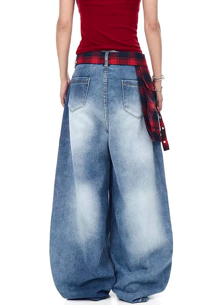 Blue Y2k Oversize Jeans