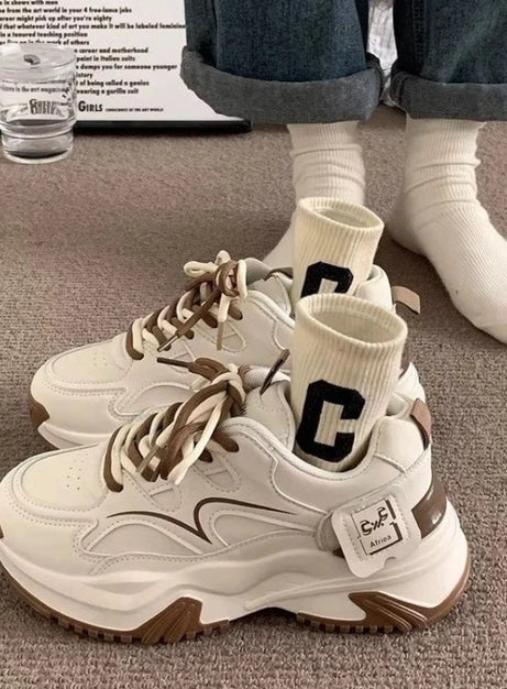 Monochrome Motion Sneakers