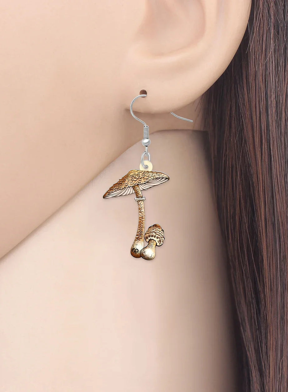 Forest Charm Mushroom Earrings