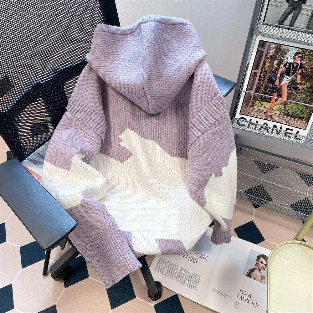 Lavender Dream Knit Hoodie