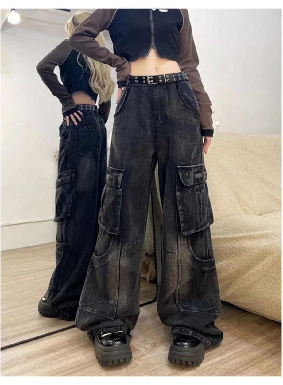 Gothic Cargo Flare Jeans