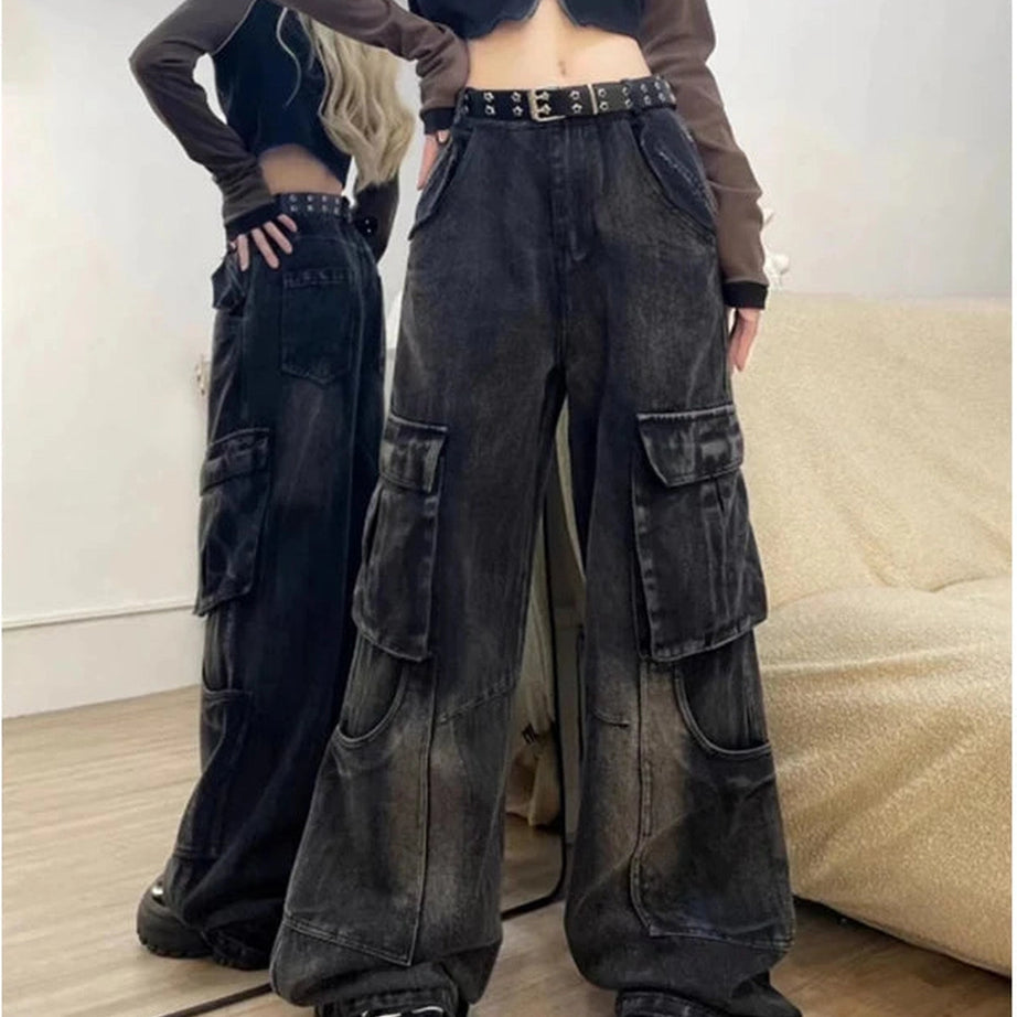 Gothic Cargo Flare Jeans