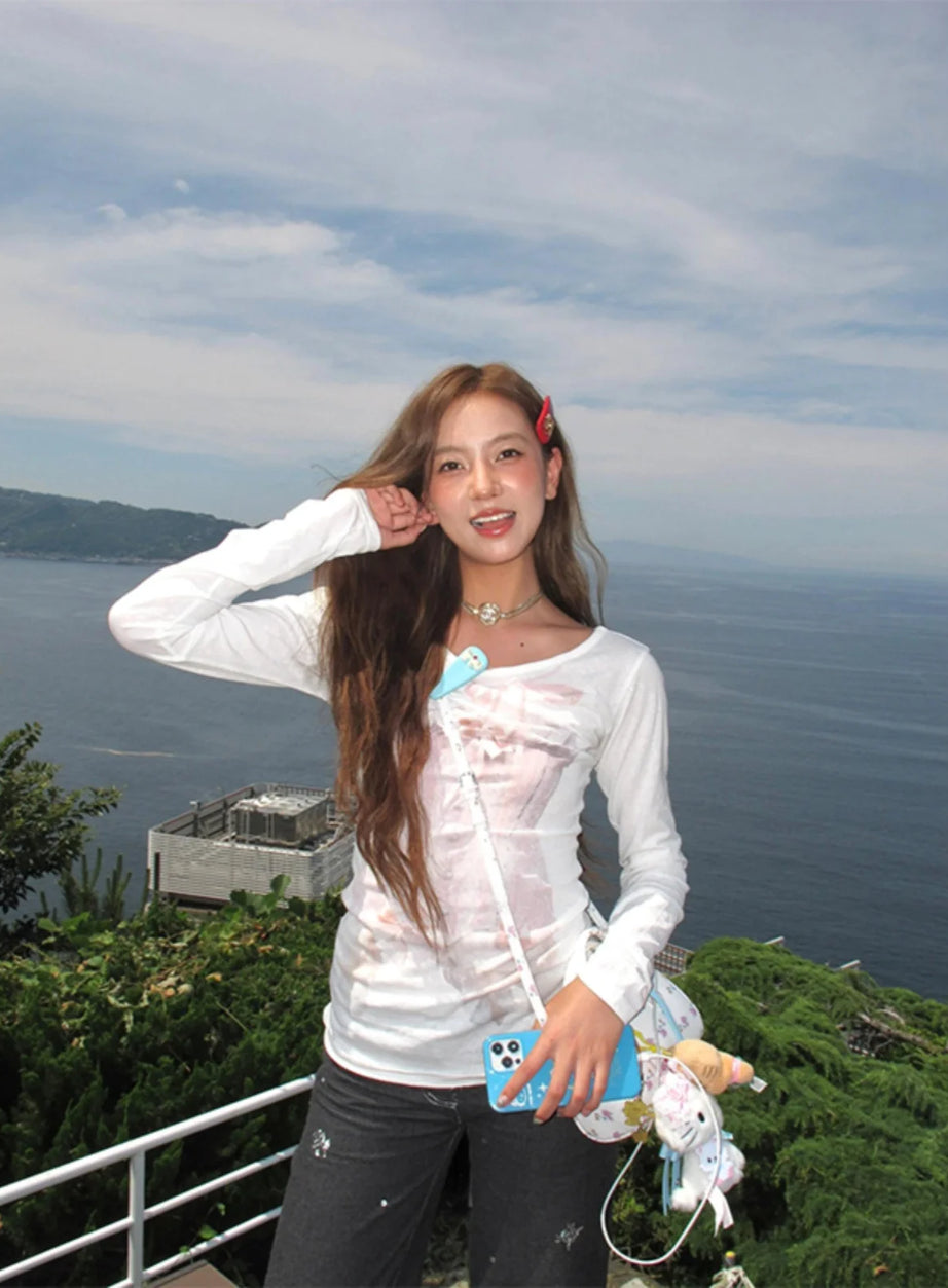 Drömmande Corset Illusion Off-Soulder Topp