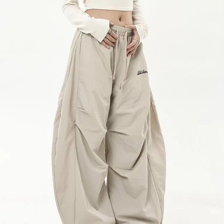 Neutral Oversized Parachute Pants