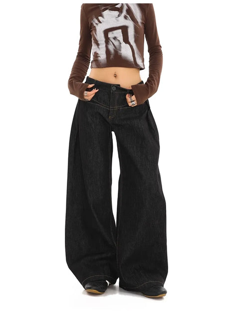 Y2K Streetwear Oversized Denim Pants