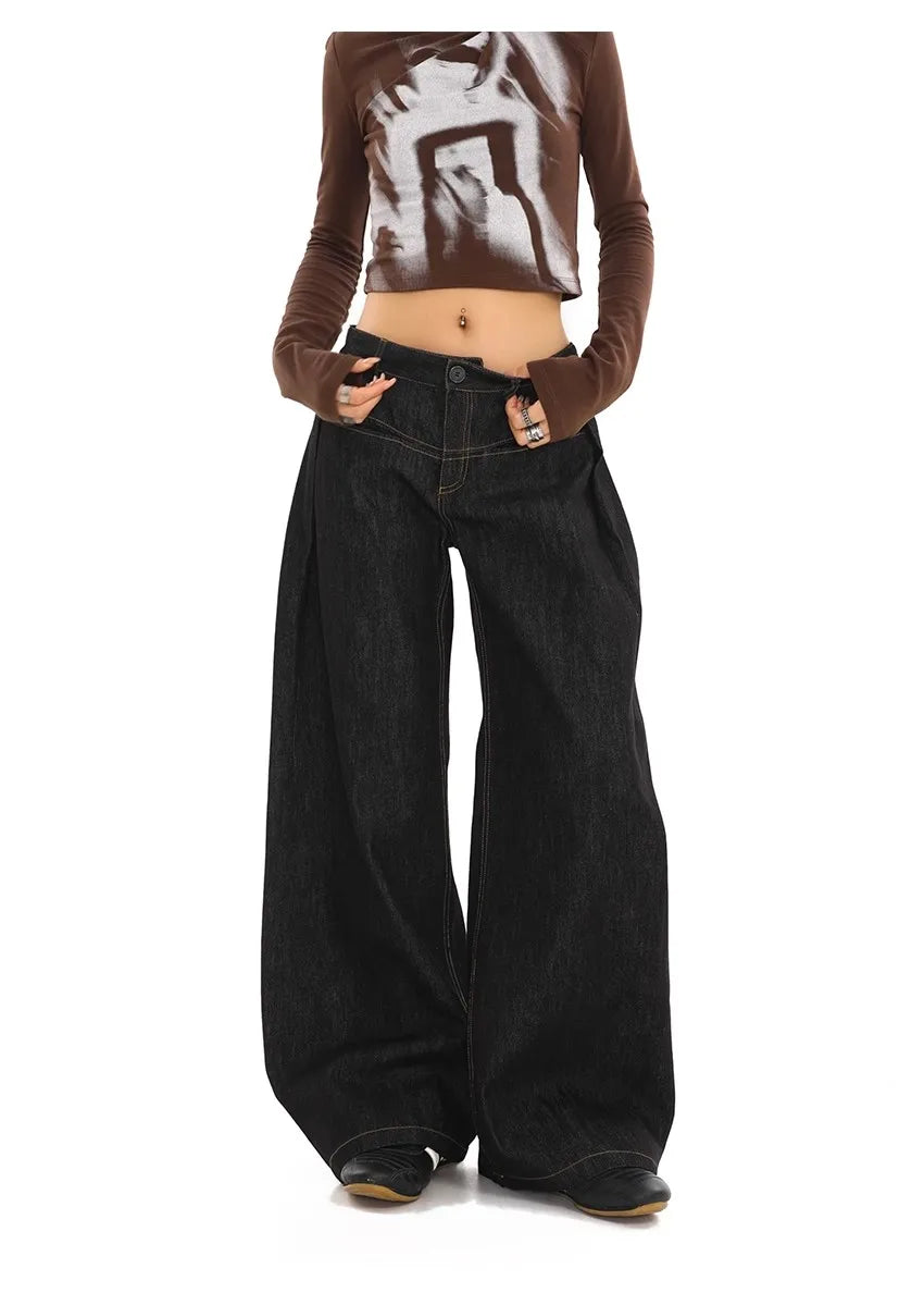 Y2K Streetwear Oversized Denim Pants
