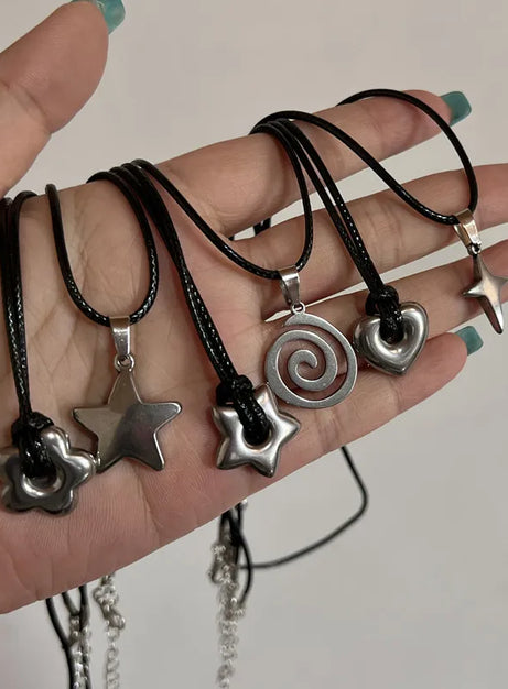 Y2K Cosmic Pendant Necklace