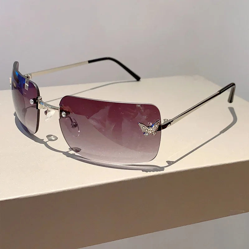 Flutter Glow Rimless Sunglasses