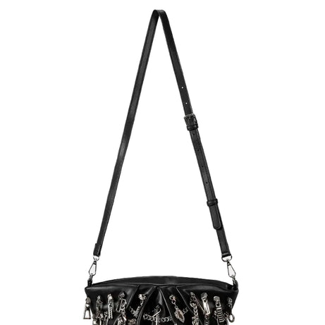 Zipper Storm Chain Shoulder Bag