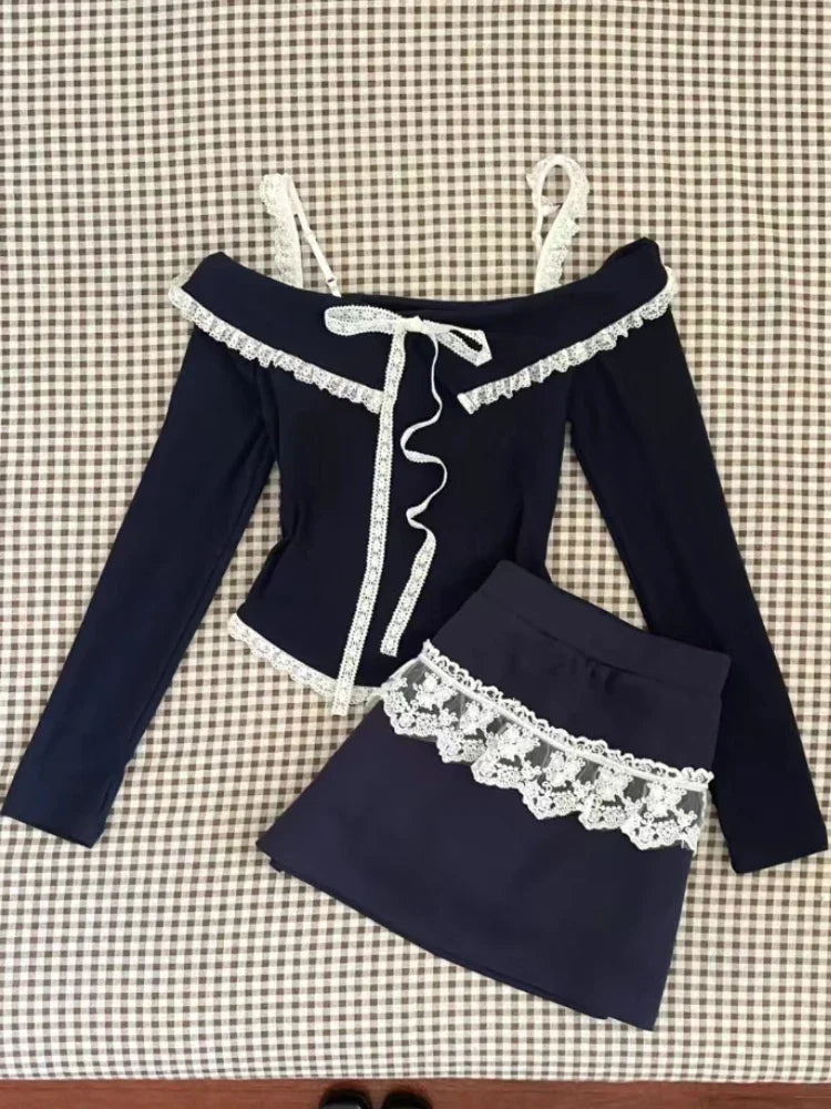 Midnight Lace Elegance Set