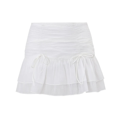 Angelcore Sheer Ruched Skirt