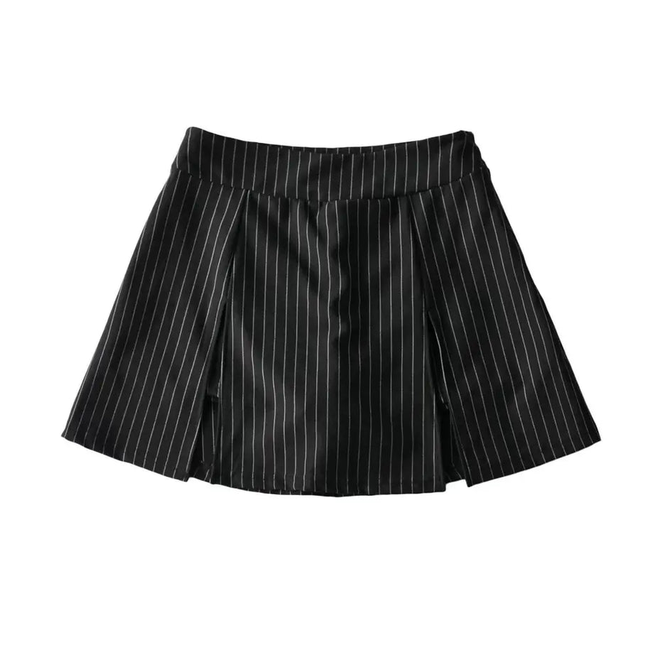 Noir Line Split Skirt