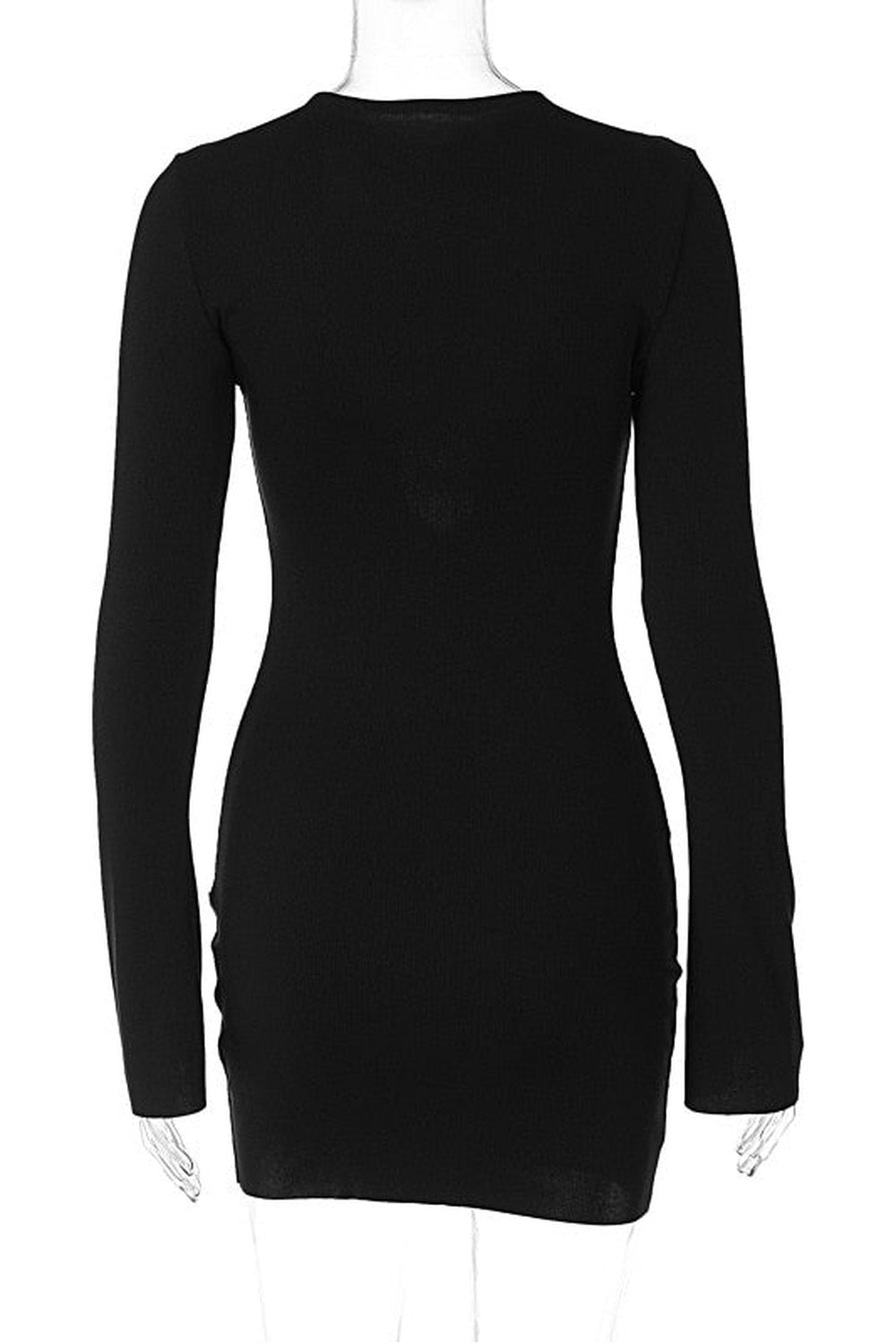 Y2k Baddie Bandage Black Mini Dress