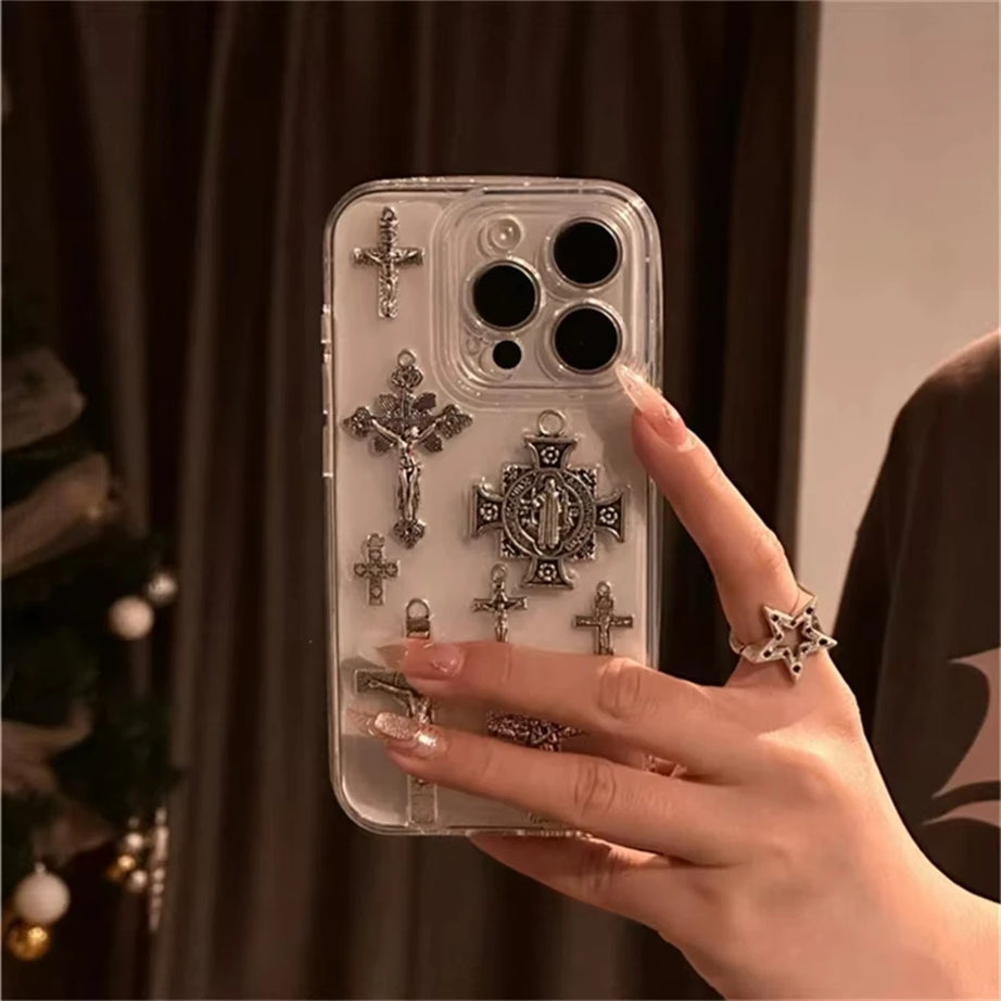 Dark Devotion Cross iPhone Case