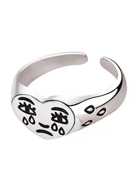 Crying Heart Adjustable Ring