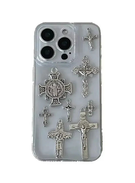 Dark Devotion Cross iPhone Case