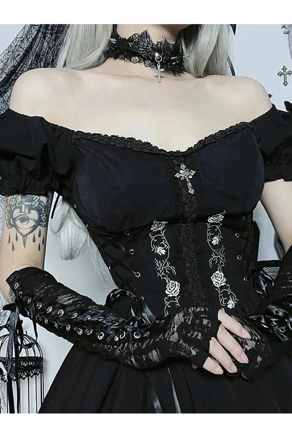 Y2k A-line Bandage Corset Dress