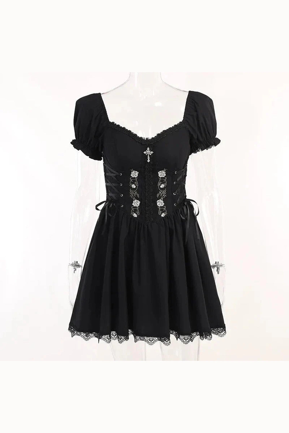 Y2k A-line Bandage Corset Dress