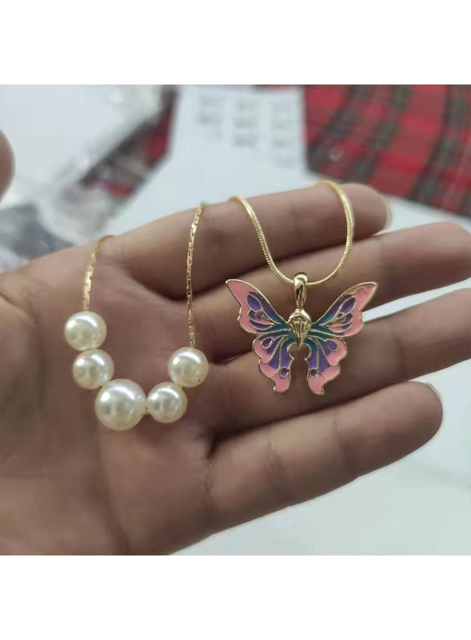 Y2k Aesthetic Butterfly Necklace