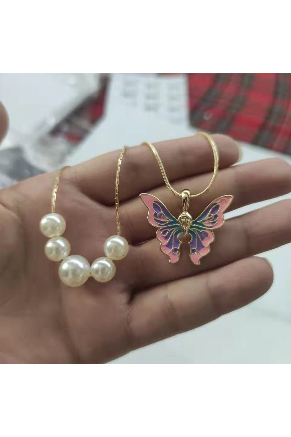 Y2k Aesthetic Butterfly Necklace