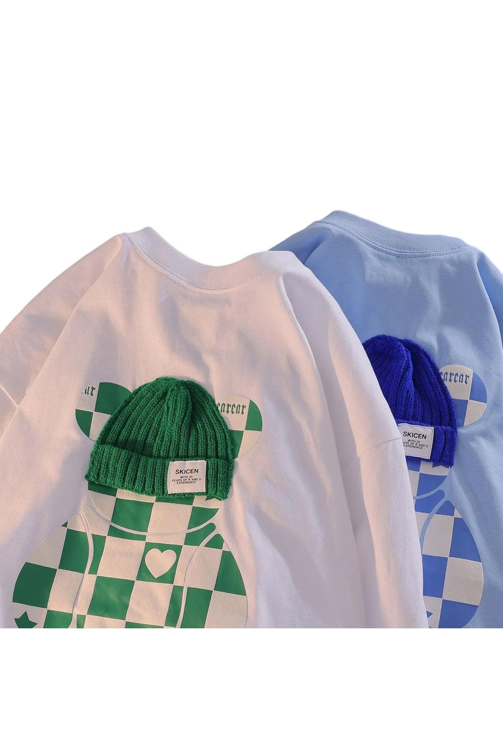 Y2k Aesthetic Checkerboard Print T-shirt