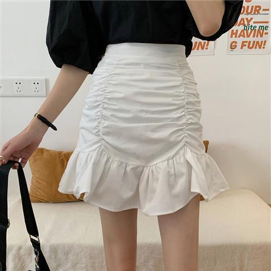 Y2k Aesthetic High Waist Elegant Skirt