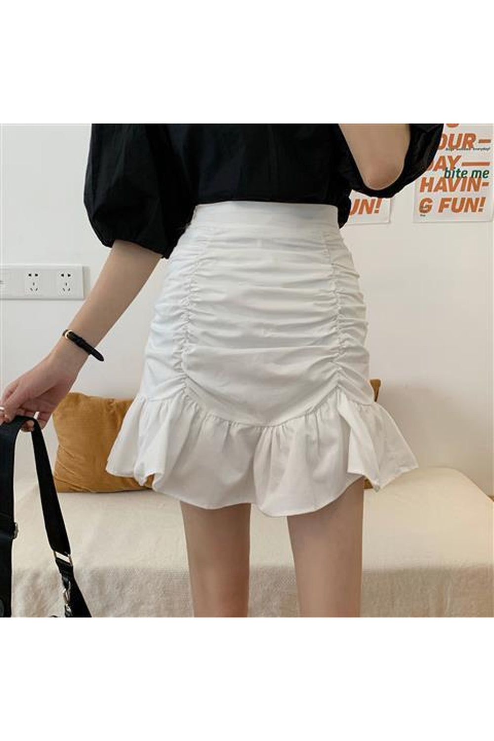 Y2k Aesthetic High Waist Elegant Skirt