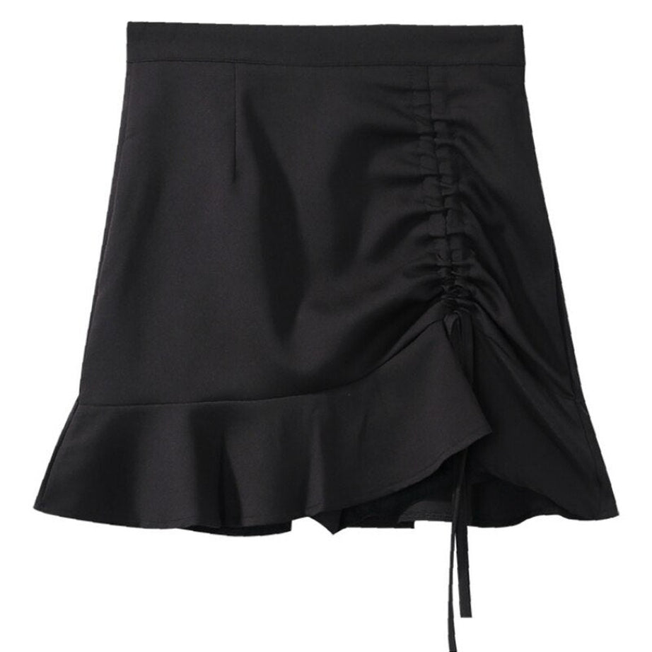 Y2k Aesthetic Irregular Pleated Skirt