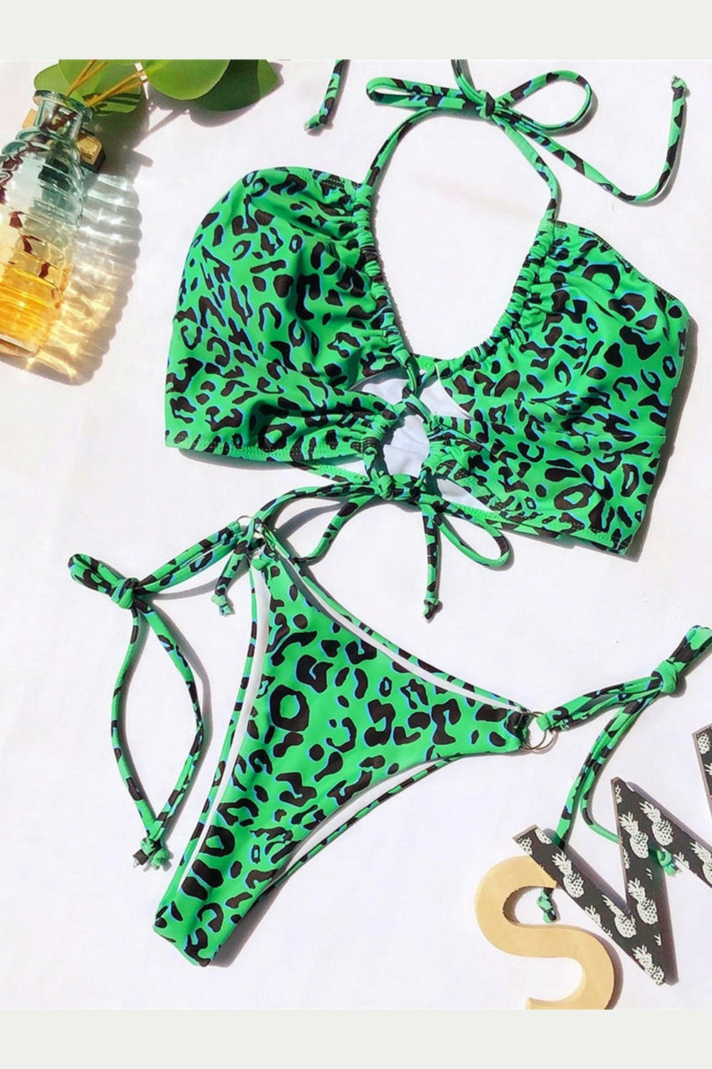 Y2k Aesthetic Leopard Swimsuit