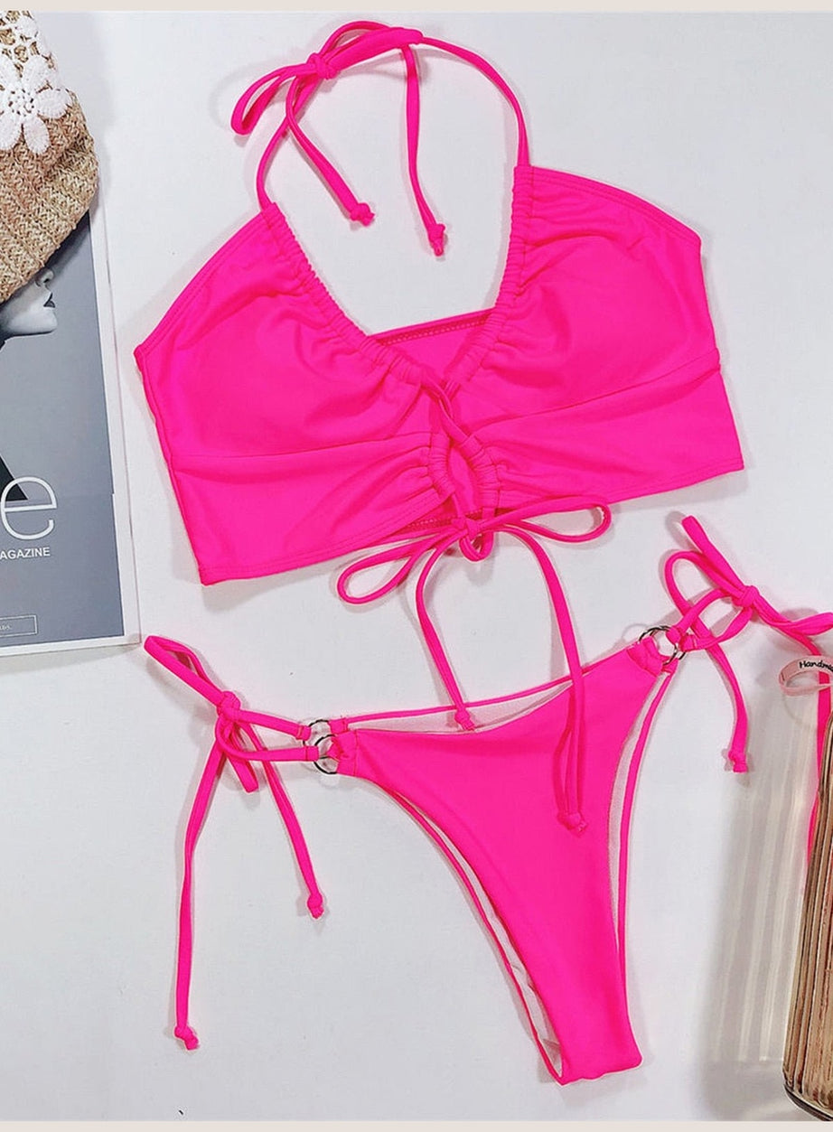 Y2k Aesthetic Leopard Swimsuit