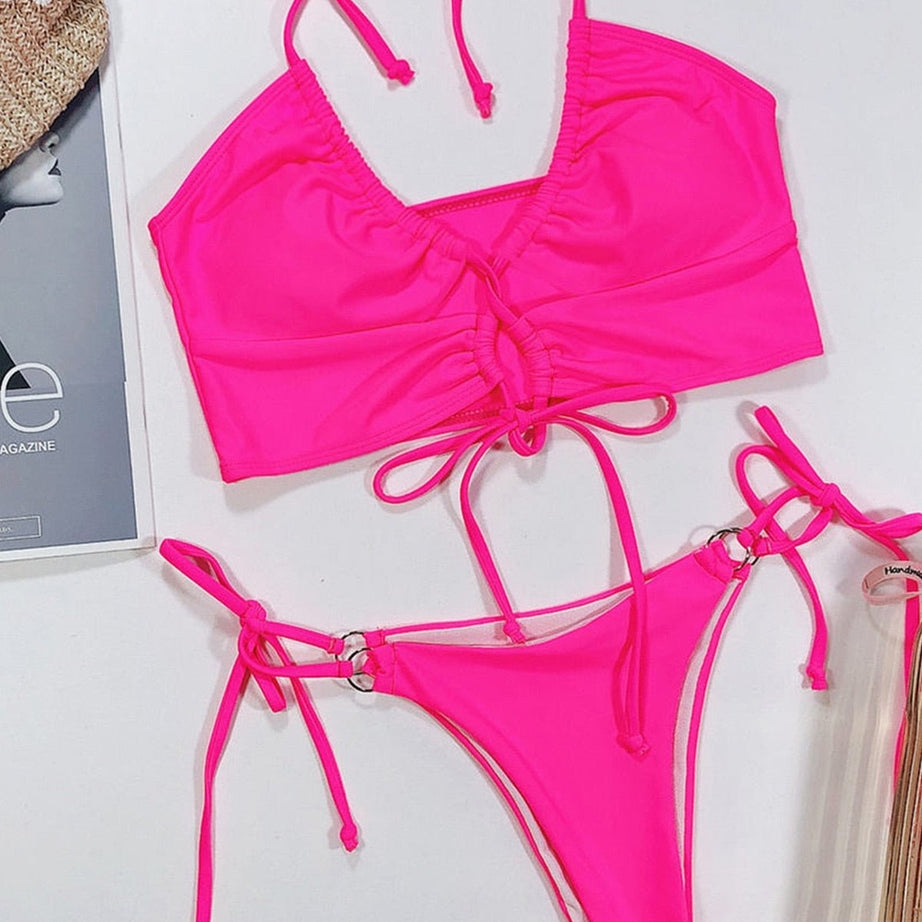 Y2k Aesthetic Leopard Swimsuit