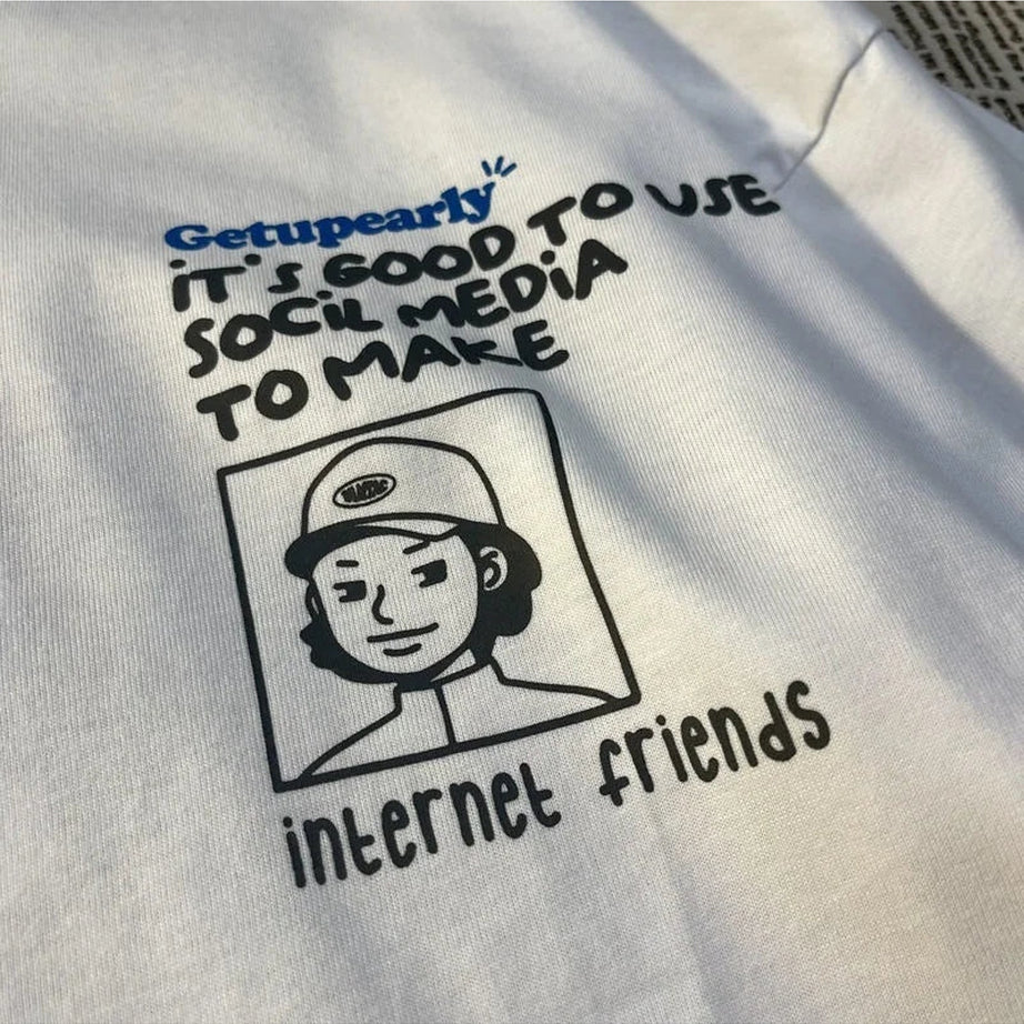 Y2k Aesthetic Letter Print T-shirt